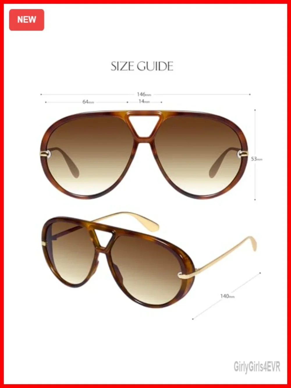 Oversized Aviator Sunglasses for Women Retro UV400 Protection